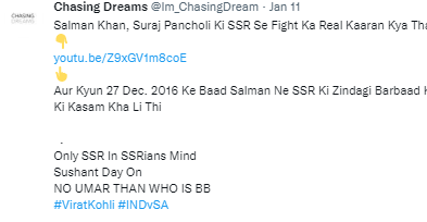 Romi4SSR's tweet photo. CD Aunty💣
1.Why do you support bullywood so much?
2.Why so much love for BigBos?
3.Why # of famous personalities under your random posts or off topics?
4.What is this # game?
5.Why did you put trending hashtags of same day(check dates)..hmm codes?? https://t.co/I3nLtLlq9c