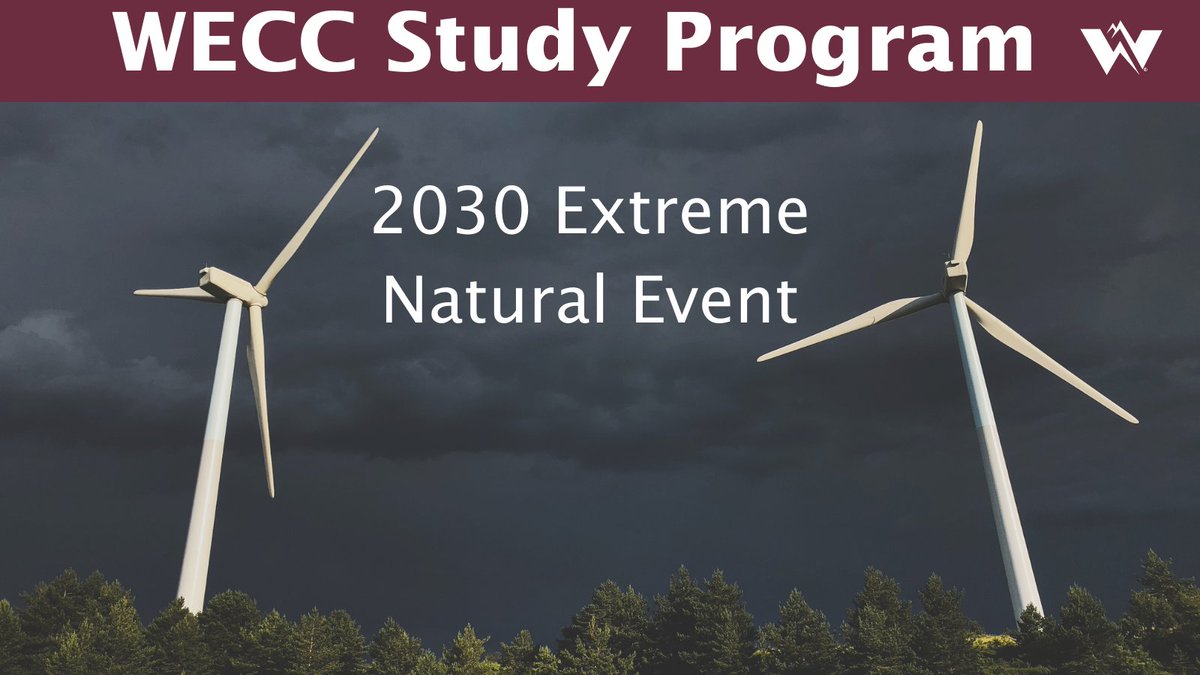weccreliability's tweet photo. The fourth report in WECC’s 2021 Study Program—The Year 2030 Extreme Natural Event Study—is now available for WECC stakeholders. The assessment examined the ability of the system to serve load and maintain stability during an extreme natural event. https://t.co/LSaqybOcj8 https://t.co/3EmGxwBE7P