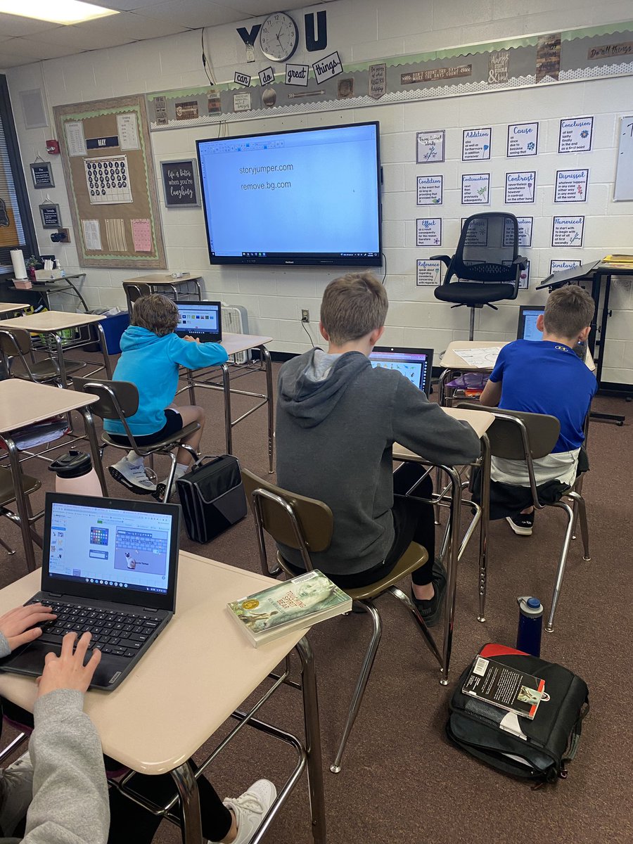 It was a fun day getting to go into 7th grade ELA and showing students how to use <a href="/storyjumper/">StoryJumper</a> to make the children’s books they’ve been working on come to life!