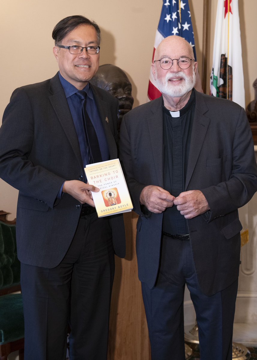 Assemblymember Mike Fong (@asmmikefong) on Twitter photo It was great to see <a href="/FrGregBoyle/">Father Gregory Boyle</a> founder of <a href="/HomeboyInd/">Homeboy Industries</a> in the Capitol earlier this week! #ad49 #caleg It was great to see <a href="/FrGregBoyle/">Father Gregory Boyle</a> founder of <a href="/HomeboyInd/">Homeboy Industries</a> in the Capitol earlier this week! #ad49 #caleg