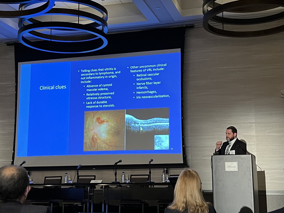 efreneyemd's tweet photo. Vitreoretinal Lymphoma lecture at NEOS! #bostonchildrenshospital#ocularoncologyservice https://t.co/wexxIn1gGa