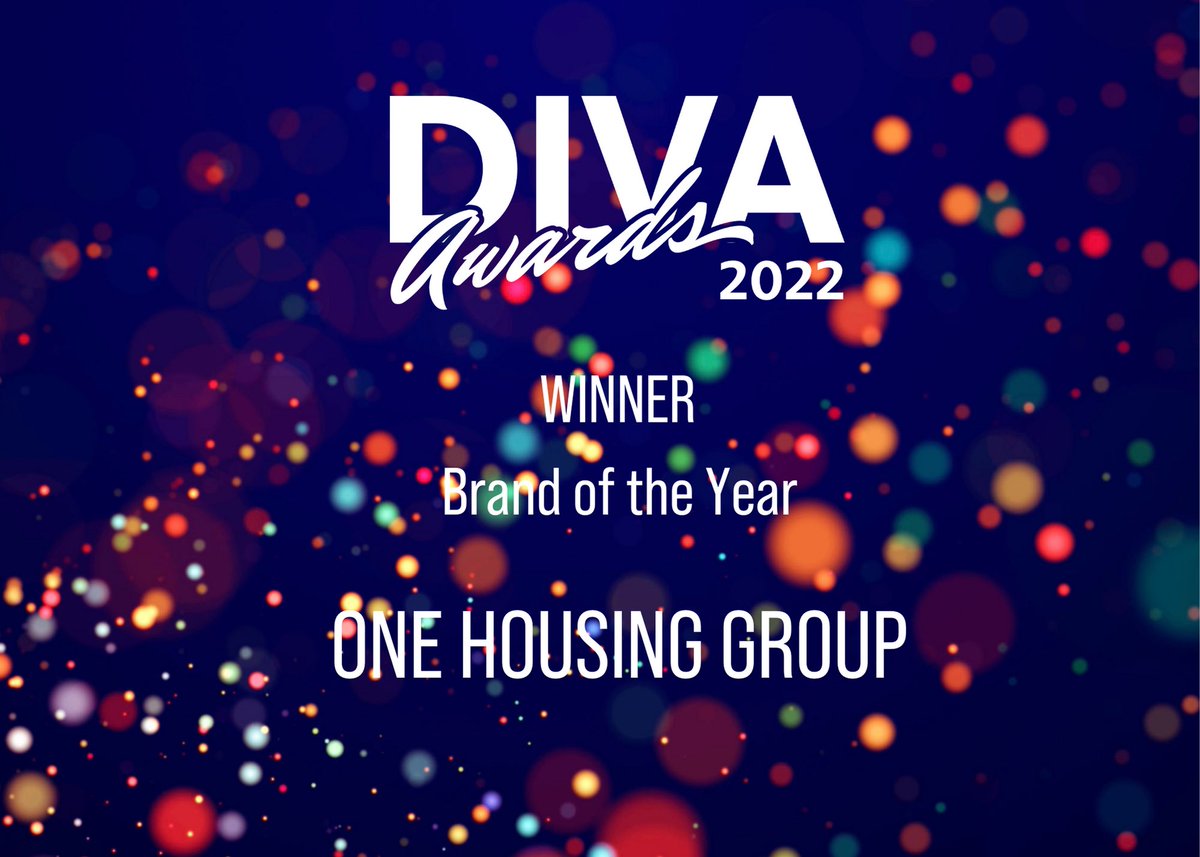 DIVAmagazine's tweet image. And the Brand of the Year Award goes to...@OneHousing! Congratulations, all. #DIVAAwards2022 divaawards.co.uk