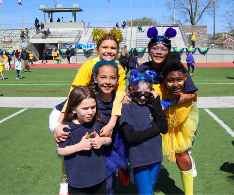 schacademy's tweet photo. Blue & Gold Day started the day with a BANG! Everyone brought their cheers, laughter, strength, and heart ๐๐ The day finished with Blue & Blue and showed up with spirit, grit, and determination. Way to go SCH! #BlueAndGold #BlueAndBlue #SCHproud #BlueWon #LightBlueWon https://t.co/t9GEfc5UtT