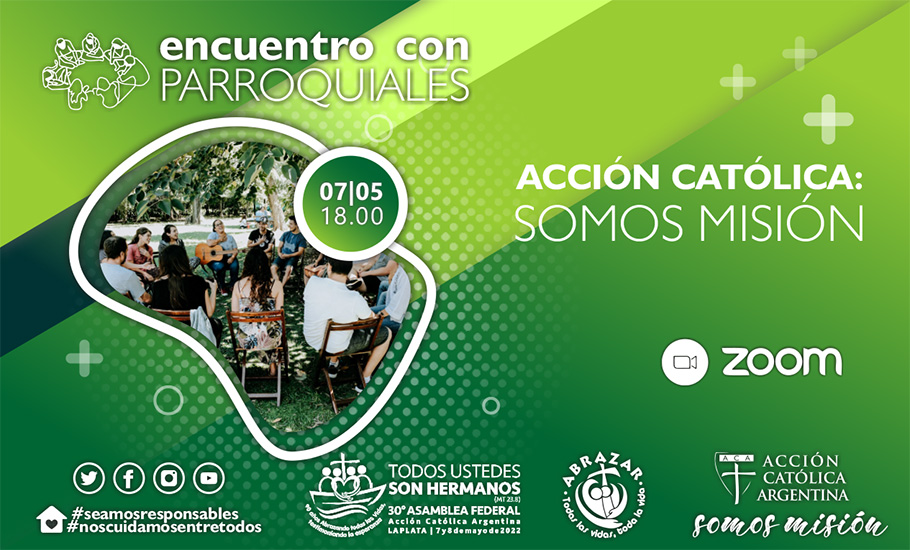 accion_catolica's tweet photo. 👥⛪️ #AF2022

📌 Como parte de las actividades de nuestra #30AF, te invitamos a sumarte al encuentro con las parroquias con AC.

⏰ 7 de mayo, 18 hs. Por Zoom

Inscribite 👉  https://t.co/WF3Pk5xYJx 

#somosmision #todoshermanos https://t.co/Hx9umxoRZB