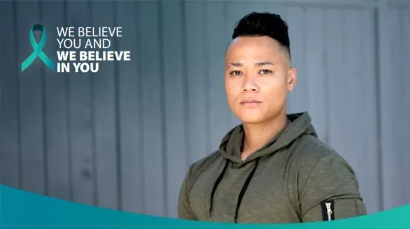 NSVRC's tweet photo. If you experienced military sexual trauma (MST), you might feel alone and unsure of where to turn. At VA, we believe you, and we believe in you. VA is here to help survivors of all genders heal after MST. Learn more: https://t.co/7nvzmrudFh https://t.co/hp9UFeDXQB