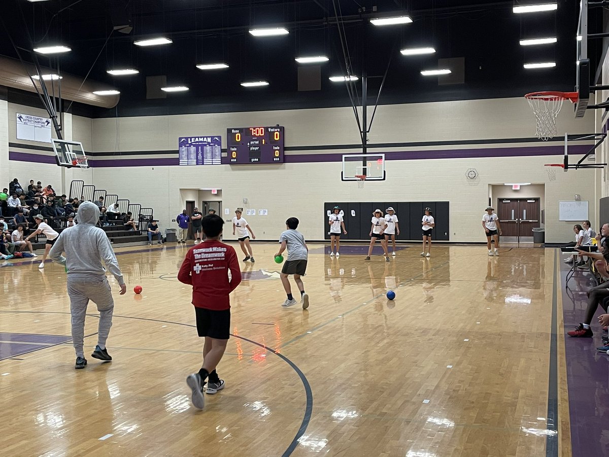 KarlCarlton's tweet photo. After a 2 year hiatus (STAY AWAY COVID!) we finally got to have our @LeamanJH Dodgeball Tournament today! Congrats to the Vandy Boys and Team Why Not! https://t.co/KYEHouiTHB