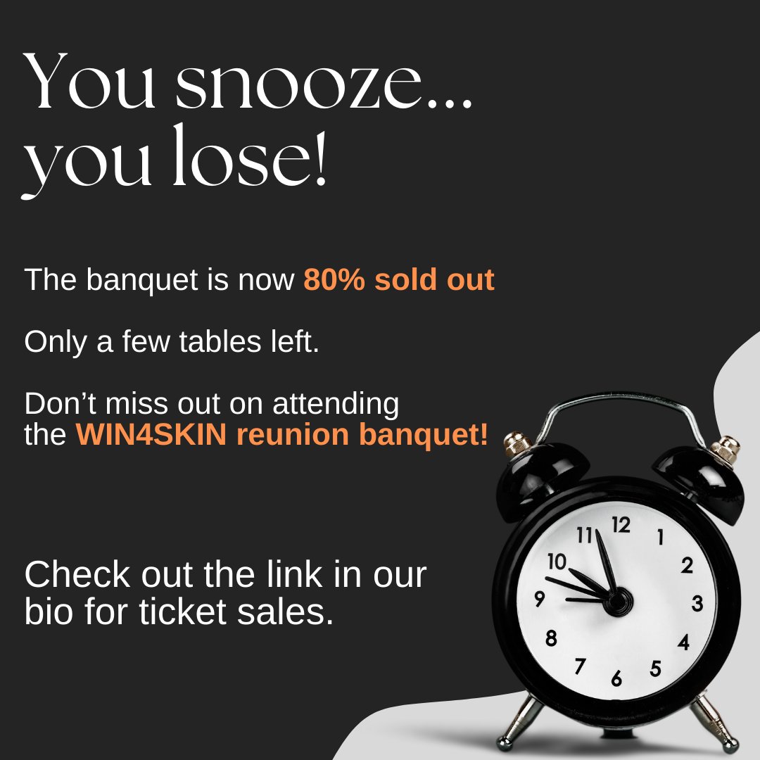 Win4Skin's tweet image. Join us JUNE 10th at Fort Edmonton Park!

Tickets are sold in tables of 10 for $125 per seat. 

Link in bio to buy - can't wait to see you there!

#Win4Skin #YEG #Win4SkinCharity