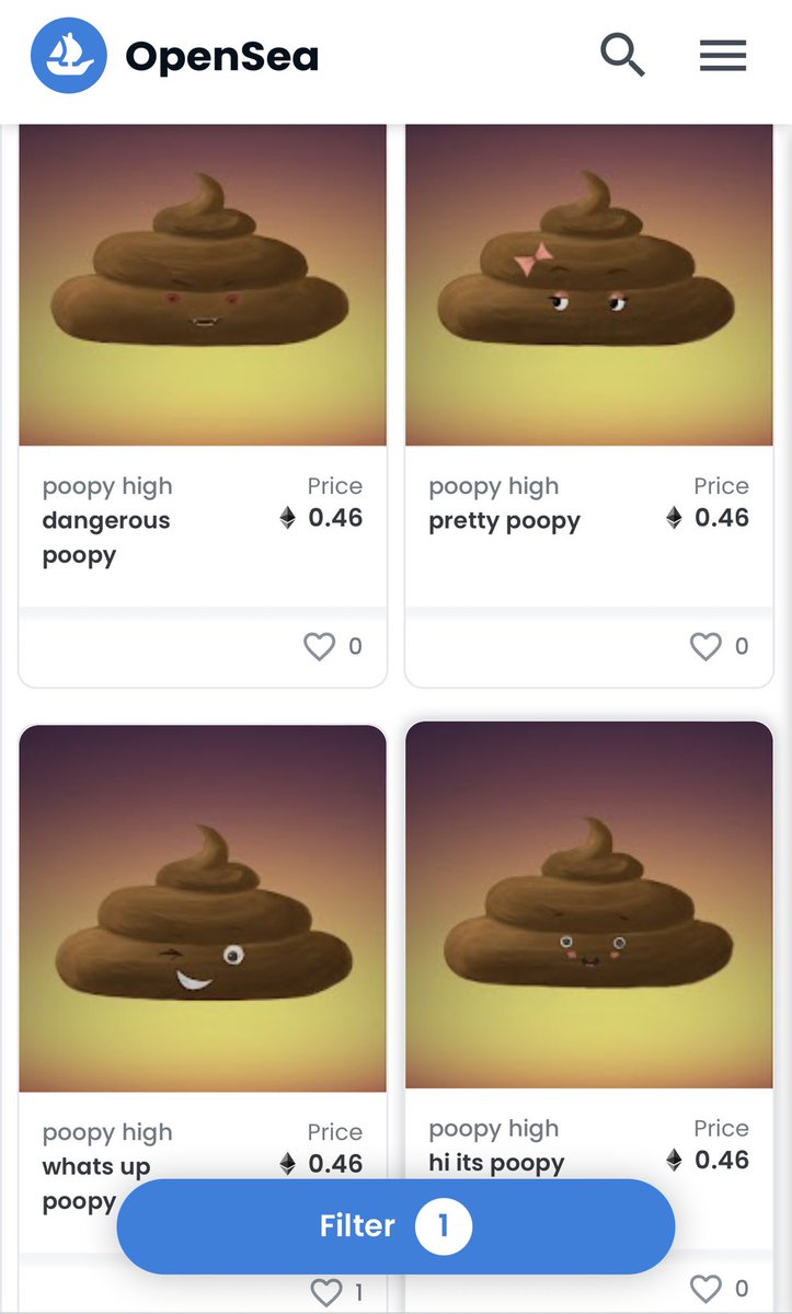 poopy_high's tweet photo. https://t.co/GjThIIEvuz

What's your mood??🙃
-Choose a poop🌚😎🤪🙂😈😇😉🥰
 
#nft #NFTdrop #NFTGiveaway #opensea #NFTartist #nftart #NFTCommumity #NFTProject #NFTs #poop #openseanfts #Ethereum #OpenSeaCollection #poopy #openseaartists #ElonMusk https://t.co/RMBJSKtyuR
