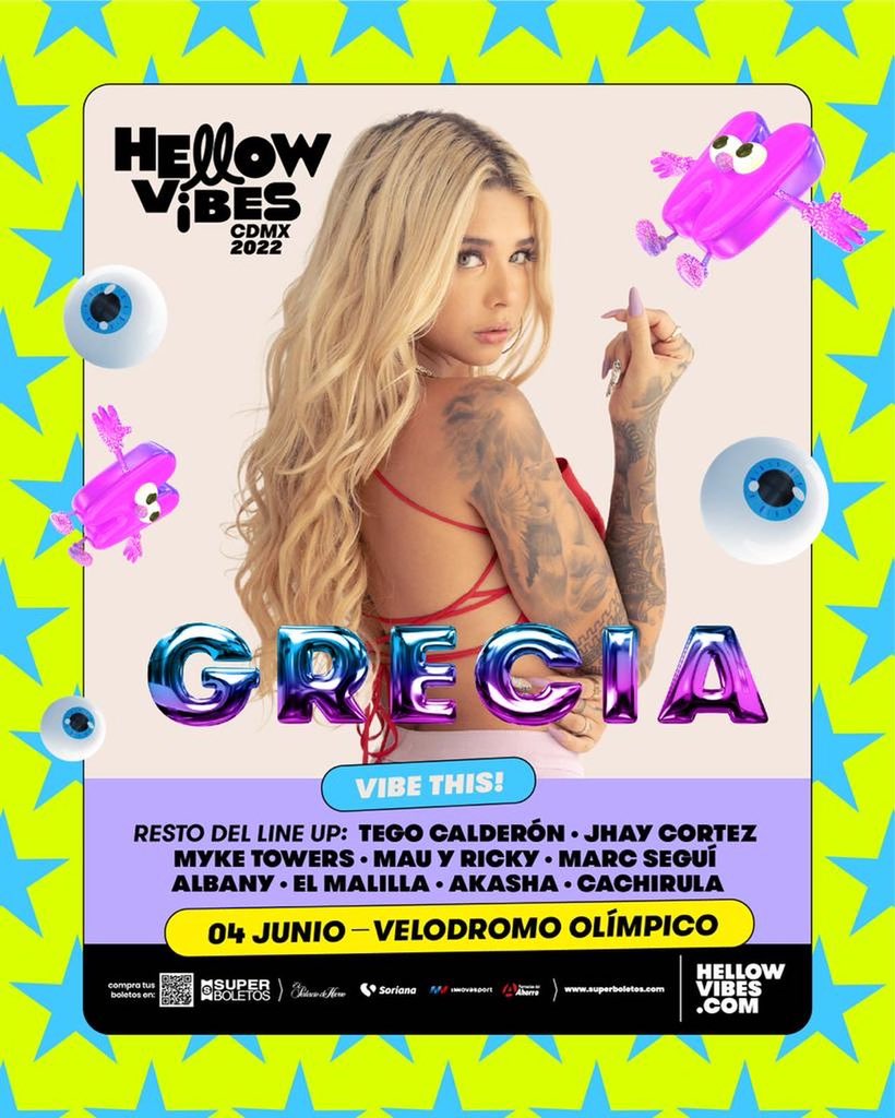 AyGreciaa's tweet photo. Nos vemos este 4 de junio en Hello Vibes 😍🫣🥹 💃🏼 https://t.co/xEhRL54fs8