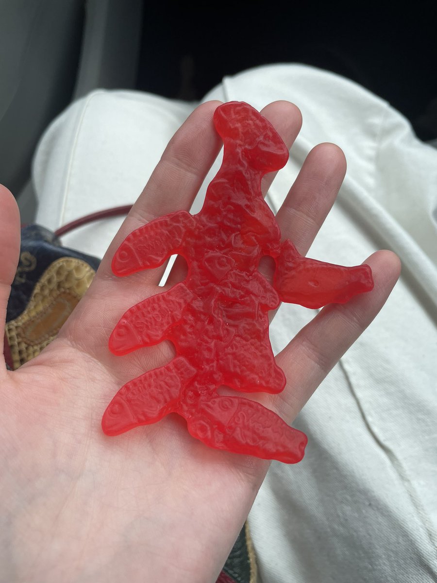 ritchlizard's tweet photo. a biblically accurate swedish fish https://t.co/AB8q0v69et