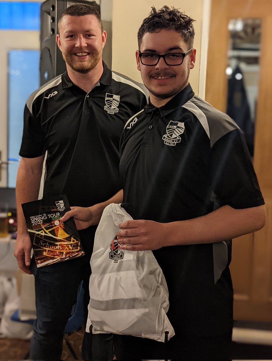TrickyCase's tweet image. So proud of Dylan 'D Train' and his @PontyPSRU teammates for an amazing effort this year.
Tonight he was presented with his tour kit ready for a deserved weekend away with the boys 👏👏