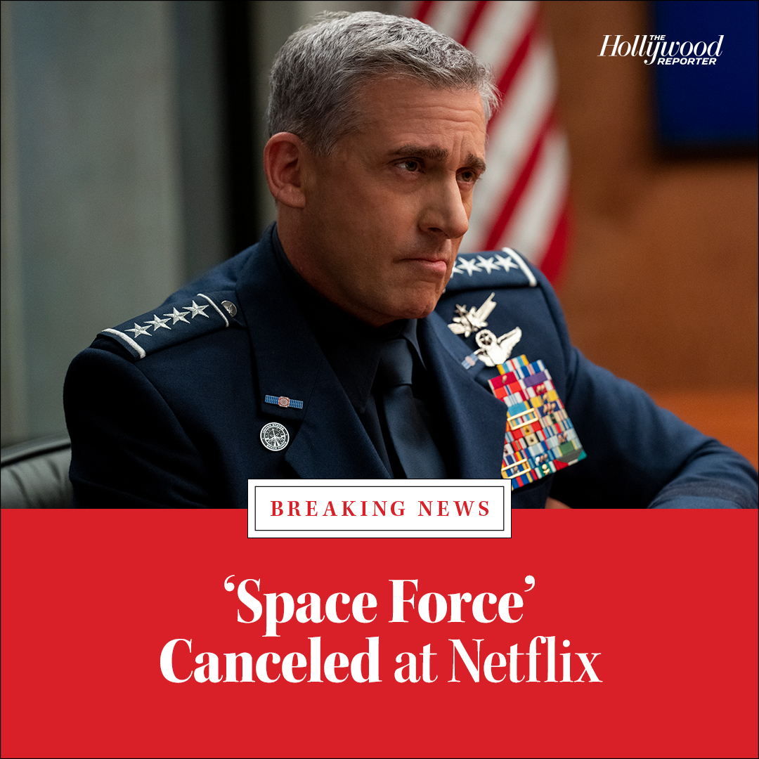 THR's tweet photo. Netflix is decommissioning #SpaceForce.
The streaming giant has canceled the Steve Carell comedy from #TheOffice creator Greg Daniels after two critically panned seasons https://t.co/ldSUl2UujO https://t.co/rX0MbZJh1L