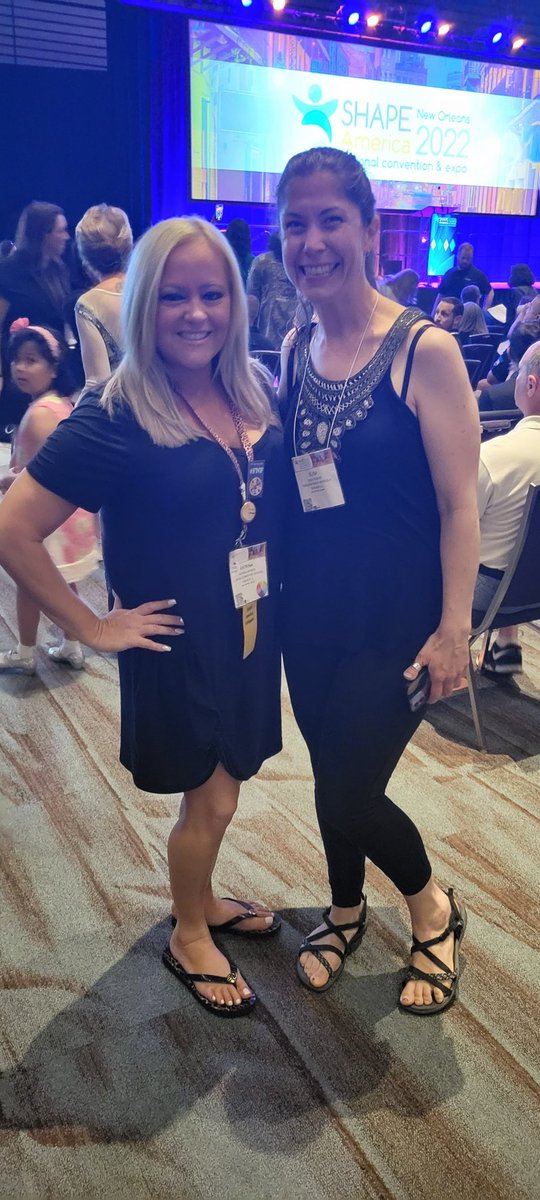 <a href="/ChicagoIAHPERD/">Chicago District IAHPERD</a> is at #SHAPENOLA and we are already celebrating the best of the best from <a href="/IAHPERD/">IAHPERD Illinois Assoc for Health, PE, Rec & Dance</a>! Good luck to these two amazing ladies! <a href="/ElisaFoshay/">Elisa Foshay</a> <a href="/tall_kelly/">Kelly Zerby</a>