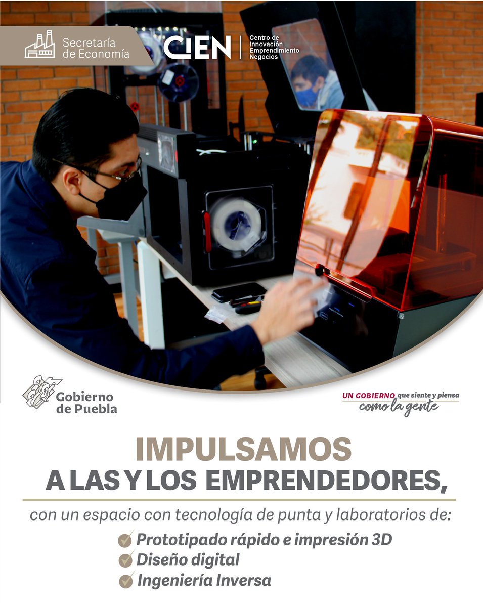 En las instalaciones del #CIEN encontrarás acompañamiento y herramientas tecnológicas para impulsar tus emprendimientos. 🤝

¡Súmate a la comunidad de emprendedoras y emprendedores en Puebla! 📹 youtu.be/IeYMtZHjbj0