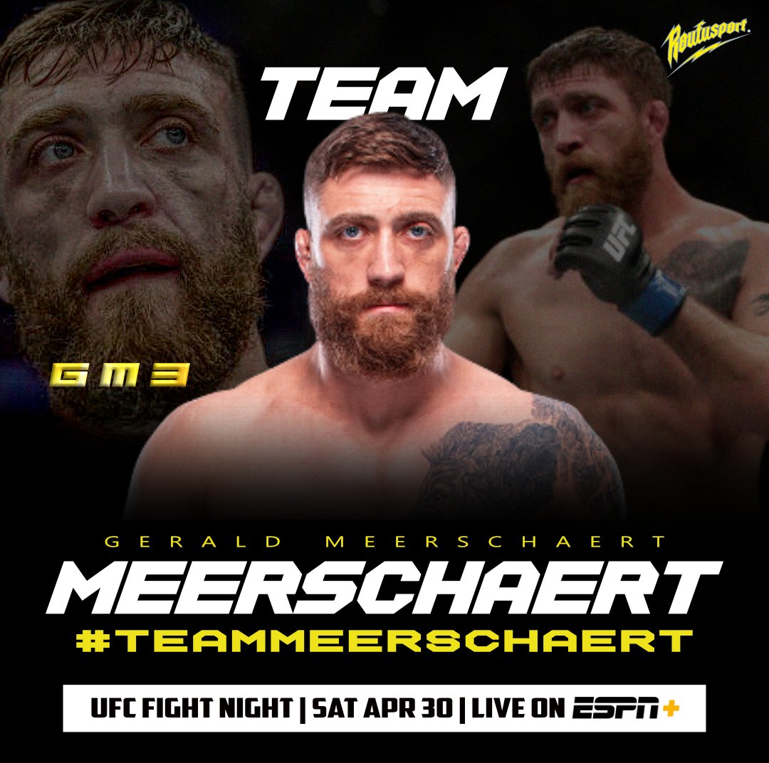 Tune in &amp; watch <a href="/The_Real_GM3/">Gerald Meerschaert</a> turn up at <a href="/UFC/">UFC</a> Fight Night 👊

Tomorrow on <a href="/espn/">ESPN</a> +!

#ufc #gm3 #geraldmeerschaert #mma #fightnight #ufcfightnight #roufusport #gm3grapplling #submissiongrappling #bjj