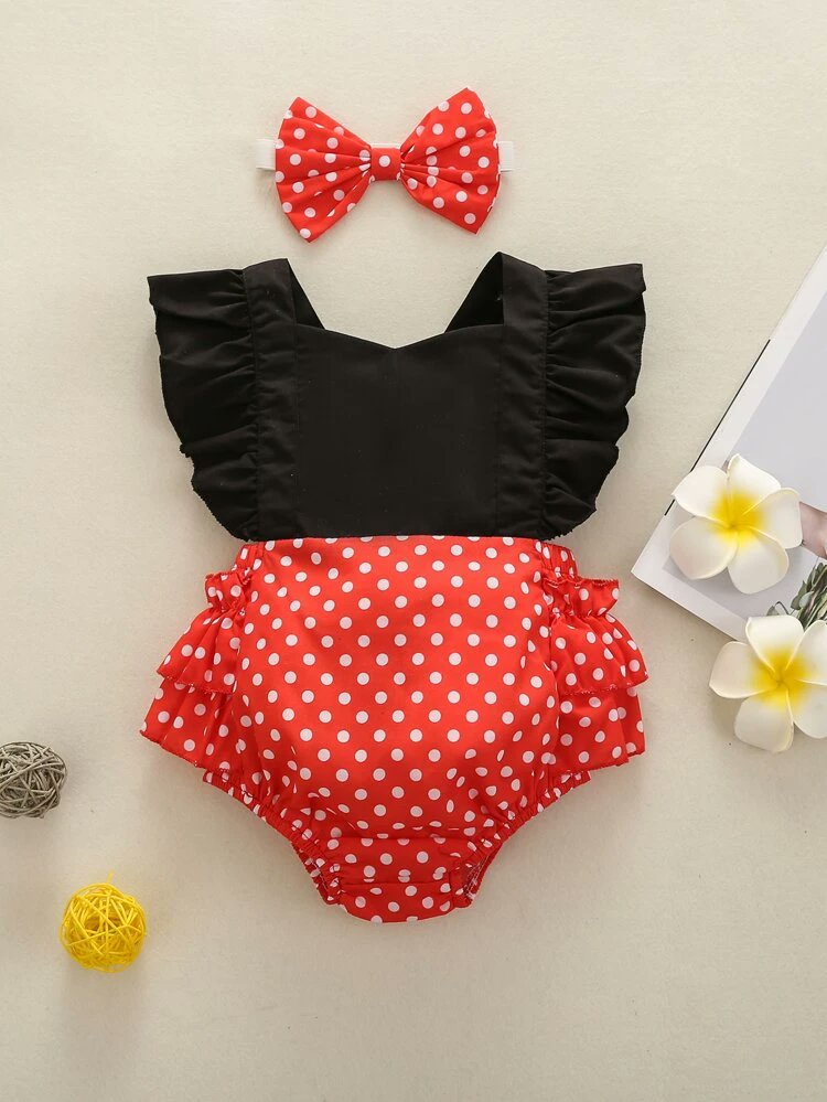 Today I let her pick her outfit, she chose the black &amp; white stripes over the polka dot ruffle body suit, and matching headband, she is a little fashion diva.

@Teller22Chelsea