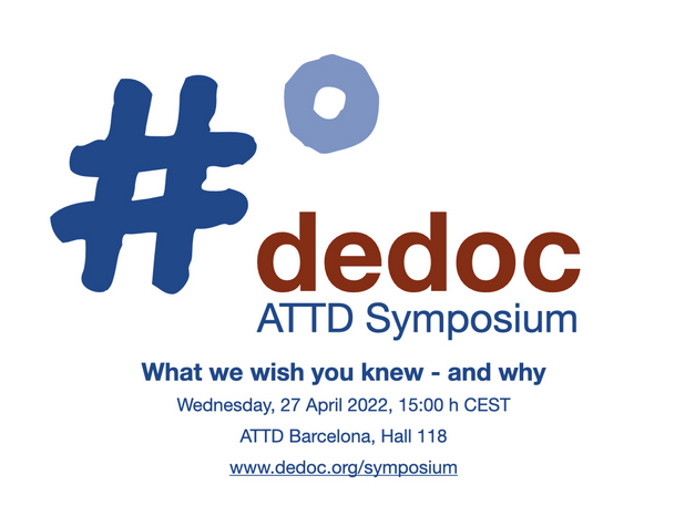 Totally watch-worthy: @dedocDE #diabetes #innovation + #access session at #ATTD2022 dedoc.org/symposium #WeAreNotWaiting #DOC #T1D -AT