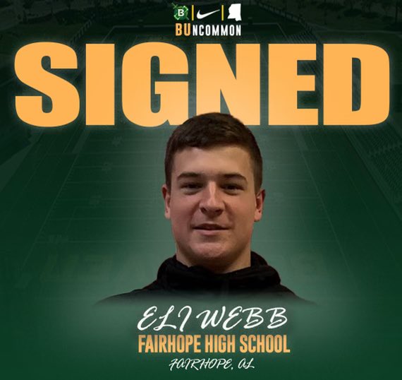 ELI WEBB (@eliwebb54623711) on Twitter photo After much thought and prayer, I am excited to commit to Belhaven University. Go Blazers!!! <a href="/Coach_Conner1/">Matt Conner</a> <a href="/BelhavenFB/">Belhaven Football</a> After much thought and prayer, I am excited to commit to Belhaven University. Go Blazers!!! <a href="/Coach_Conner1/">Matt Conner</a> <a href="/BelhavenFB/">Belhaven Football</a>