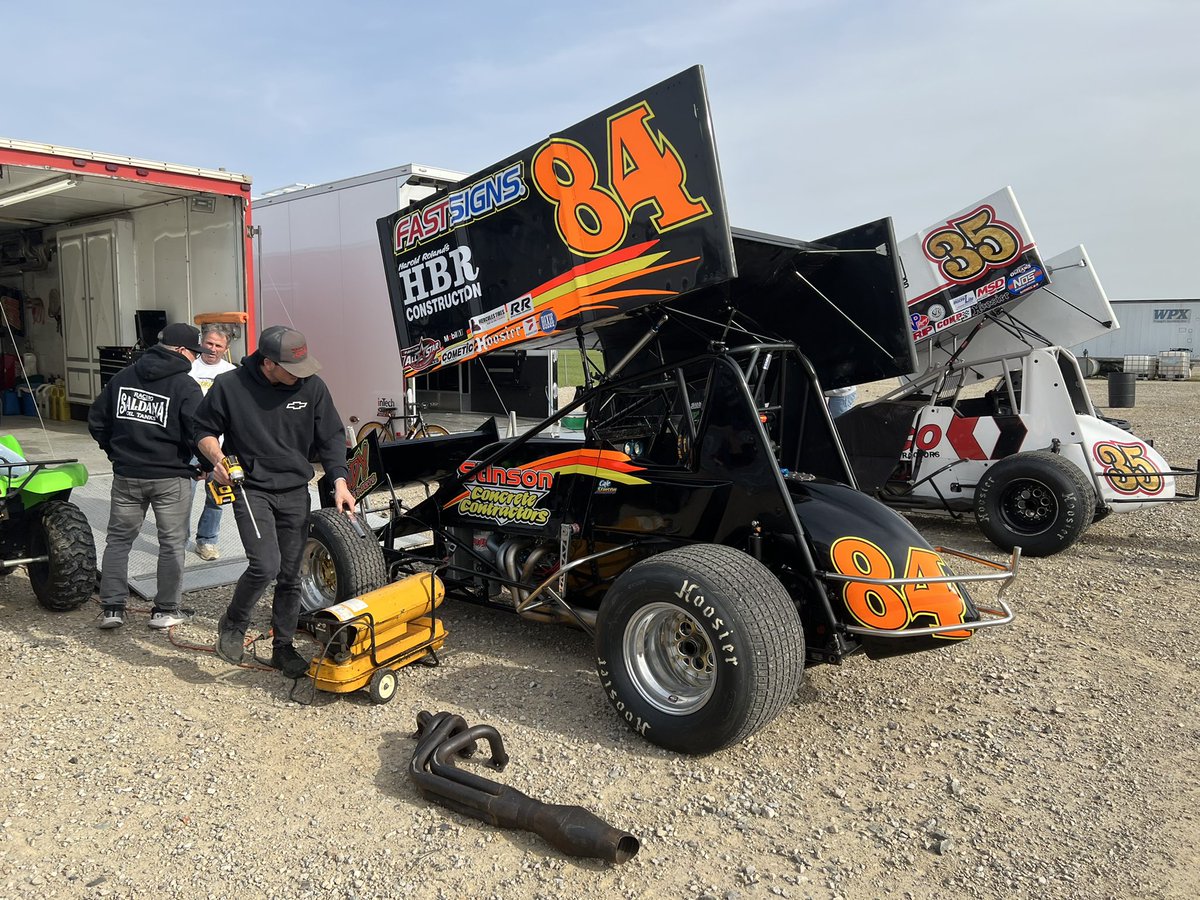 .<a href="/calestinson84/">Cale Stinson</a> in his very sharp #84 tonight as he makes his season debut at <a href="/atticaracewyprk/">Attica Raceway Park</a> with the <a href="/AFCS_Sprints/">AFCS (Attica Fremont Championship Series)</a>