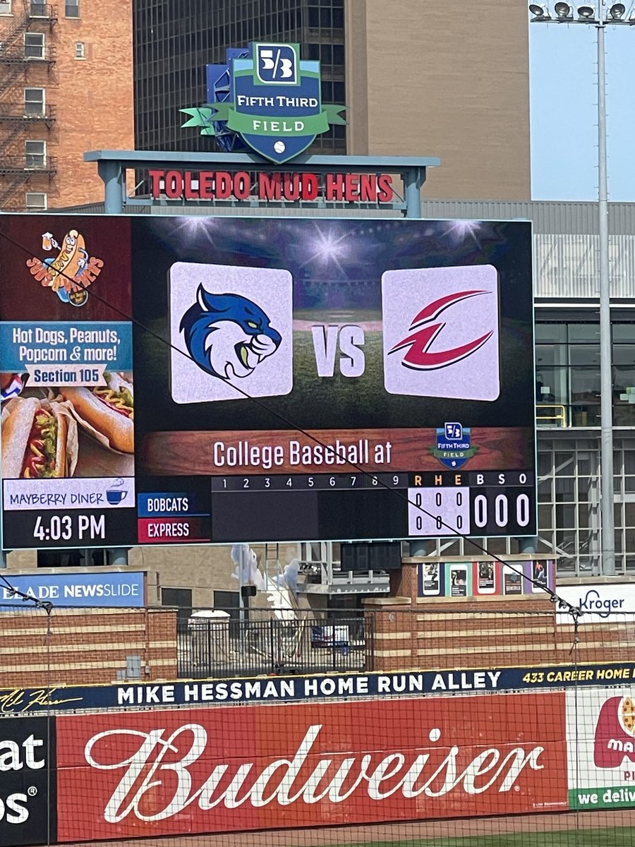 Let’s play 2! <a href="/OwensExpress/">Owens Express</a> baseball returns to Fifth Third Field Saturday vs. Bryant &amp; Stratton. Game 1 begins @ 4 p.m. Tickets at the gate: $5 for adults, $3 for kids ages 6-17, Seniors/Military. Owens students are admitted free with an Owens Express ID. #collegebaseball #OCCAC