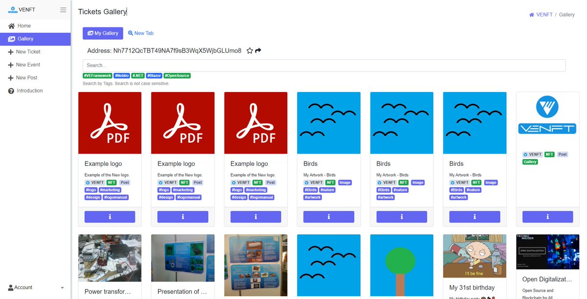 How About the gallery in the new #VENFT App?

It has a lots of improvements... Let me show you something...😎

#OpenSource #Neblio #Blockchain #dotnet6 #VEFramework #dApp #UserInterface #Blazor #VEBlazor #Blazorise #Libraries