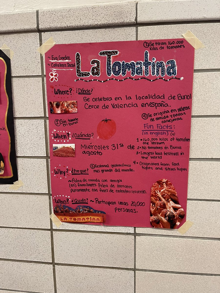 KennedyKoe2's tweet photo. Why not learn about various festivities from Spanish speaking countries since Cinco de Mayo is next week! The students loved learning about all of them from their peers. @BJKURTZ @Junko_Yamamoto @PSMLA1 @srucoe #studentteaching #festividades #koeteaching https://t.co/2HxxeftHJ5