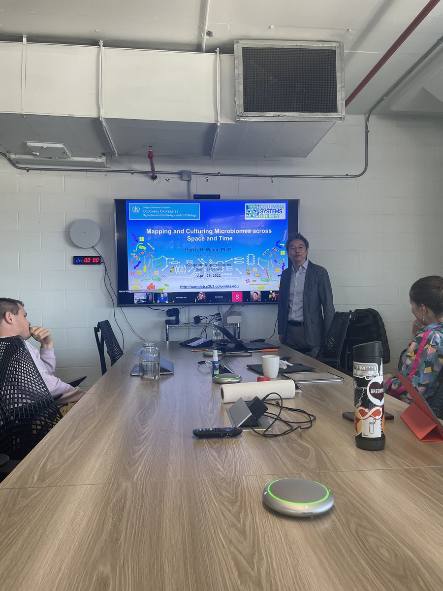 Awesome talk today from <a href="/harriswangnyc/">Harris Wang</a> today for our @supercultures seminar series!