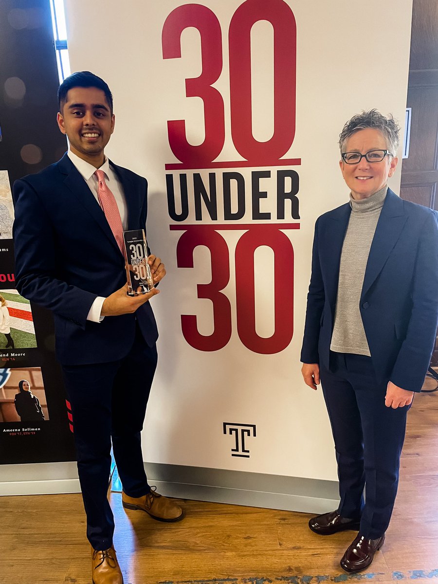 Congratulations to Dr. Dillan Patel, #TempleMed Class of 2021 and a current <a href="/TempleHealth/">Temple Health</a> resident, who received a #Temple30Under30 award! 

#TempleMade #TempleProud