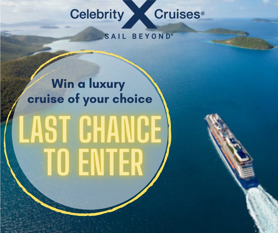 Calling all Aussie travellers! Hurry to WIN the luxury cruise of your choice aboard the Celebrity Eclipse to NZ worth $12,000. Competition closes 6 May. cruisepassenger.com.au/giveaway/win-a…
#contestalert #contest #cruise #giveaway