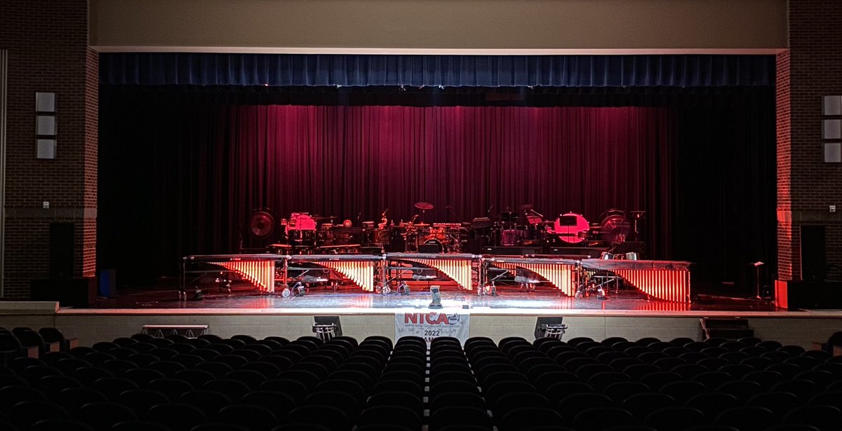 Stage is set! Come see the @WGIpercussion Concert World 🥈perform their final percussion concert <a href="/NFHS_TrueNorth/">North Forney HS</a> PAC at 4:00pm. Admission is free! <a href="/forneyfinearts/">Forney ISD Fine Arts</a>