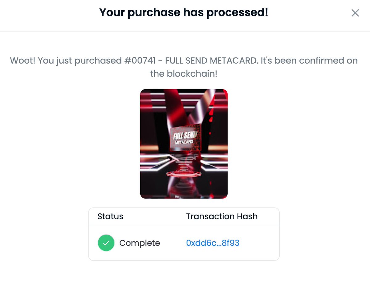 liltoastybread's tweet image. ALRIGHT FAM HERE IT IS 😍

I am officially a very very proud owner of a Cyber red @metacard. Only 250 in circulation and only 14 listed for sale. Hands down this is my favorite NFT purchase to date. 

I am so stoked to be on this rocket ship. LFG Full Send babbyyyyy 🚀🤞🏼