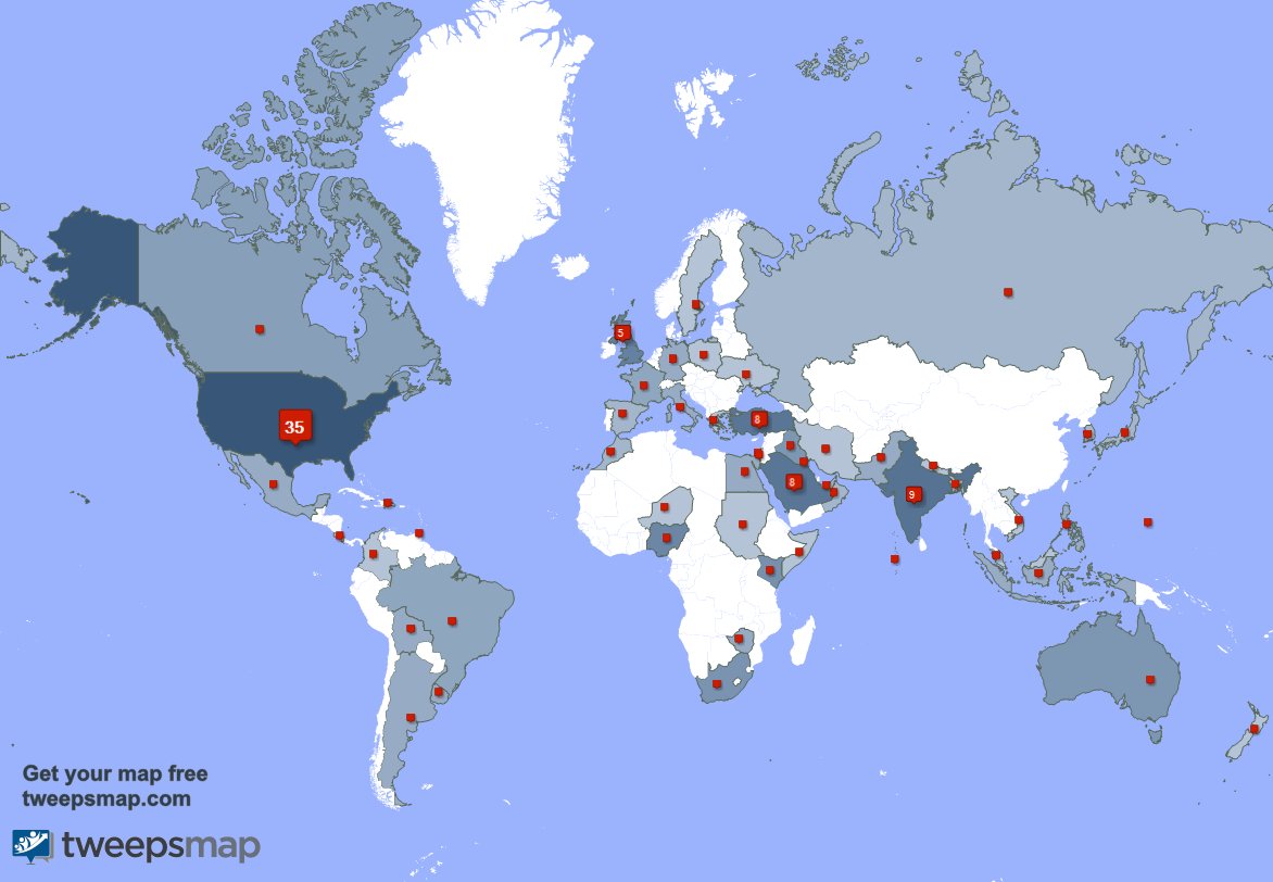 darreer's tweet photo. My followers are in USA(37%), India(10%)... Get your map too: https://t.co/cebR3gB542 https://t.co/8c9FBQHJUN