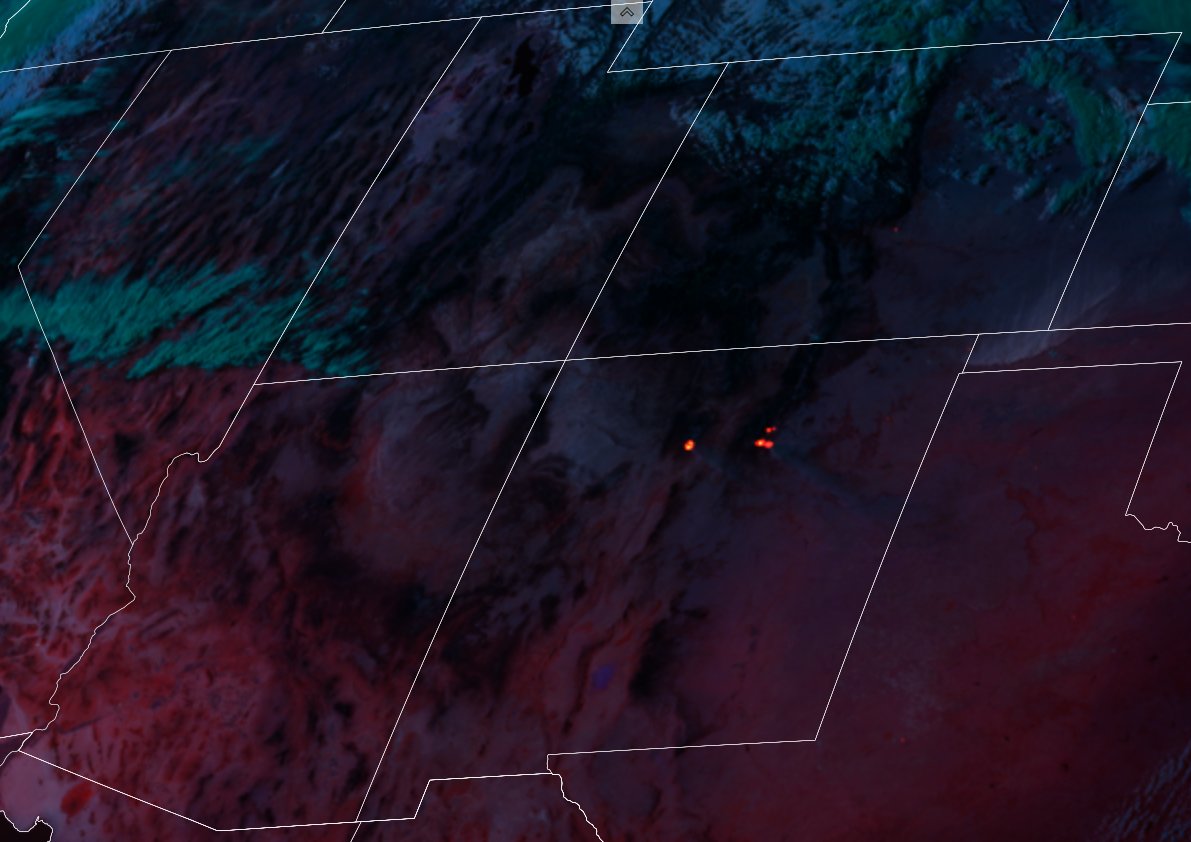 skywatcher77's tweet photo. Extreme #NMFire's continue today. Status: acres burned (% containment):
#CalfCanyonFire/#HermitsPeakFire 65,824+ ac (37%)
#CooksPeakFire 55,931 (54%)
#CerroPeladoFire 7,245 (15%)
#WaterFire 760
#CambellRoadFire 2000 (90%)
A little bit of good news:
#MitchellFire 100% contained https://t.co/YpzDyrAj7V