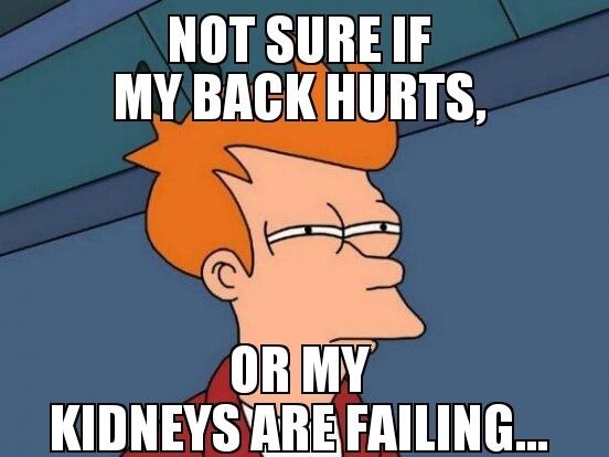 #FactFriday: If you're going into #RenalFailure and you feel that horrid #FlankPain, doctors will try to tell you that you can't feel #KidneyPain.

#MenHaveLupus #LupusaurusRex #LupusRevolution #SpoonieCult #BrotherhoodOfLupus #LupusMafia #ChronicIllnessOasis #NPSLE