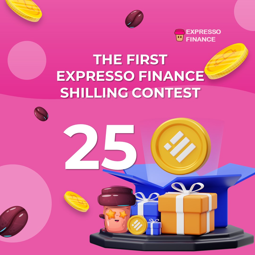The first Expresso finance shilling contest❗️
Complete the actions👍, follow the rules🙏, be on the top three👑 and win 25BUSD🚀

sweepwidget.com/view/56063-slr…

#Launchpad #Crypto #token #Shilling #Shill #BSC #Contest #Blockchain