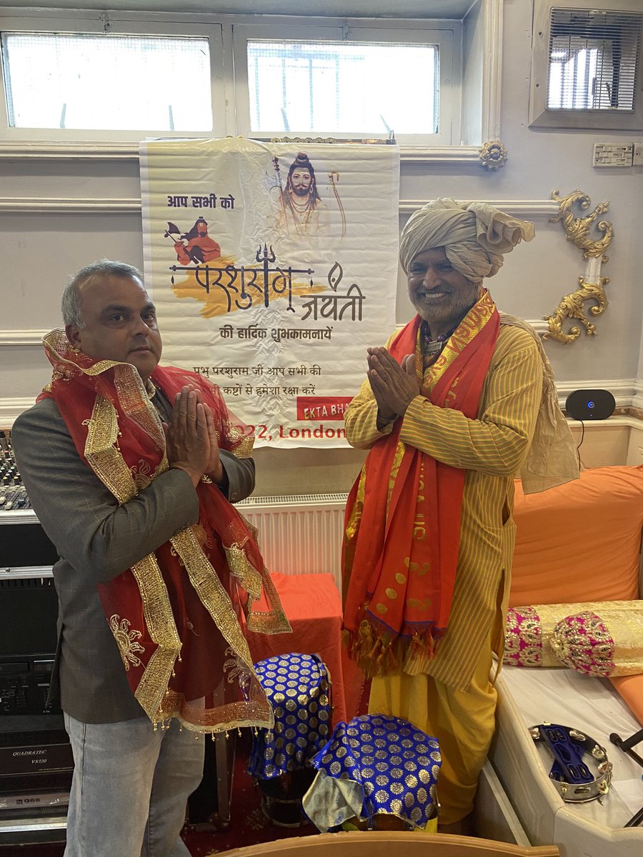 kuldeepahlawat's tweet photo. @haryanainuk Celebrated Maharishi Parshuram Jayanti at VHP Temple Southall London @AshwKalkal @RinkuDhankhar @VivekCh76282802 @SiwachSanyam https://t.co/WZaNc3qfYG
