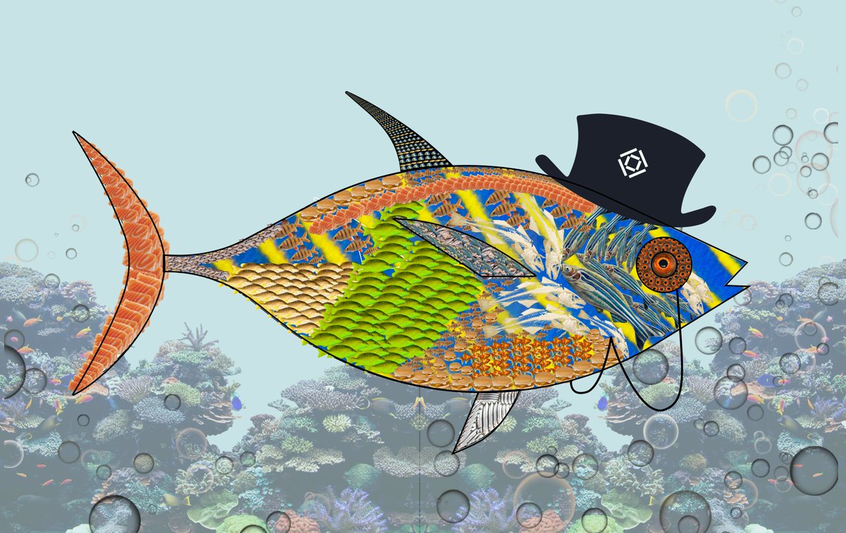 Had a lot of fun at this week's edition of Design team hangout ... creating a bigeye fish with fish. Thanks for the inspo <a href="/Elliotdahl/">Elliot Dahl</a> &amp; <a href="/latticedesign/">Lattice Design</a>