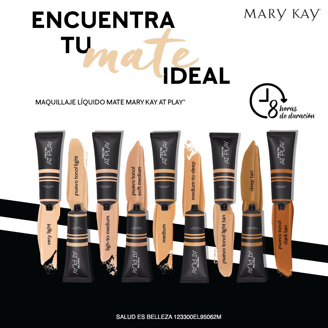 MaryKayDeMexico's tweet photo. Conoce todos los tonos que hay del Maquillaje Líquido Mate Mary Kay At Play® y encuentra tu mate ideal.🤩💕

Consigue tu tono favorito en nuestro The Look Digital 👉🏼 https://t.co/dokIgRRJde

#MaryKaydeMéxico https://t.co/7e6K32kC7w