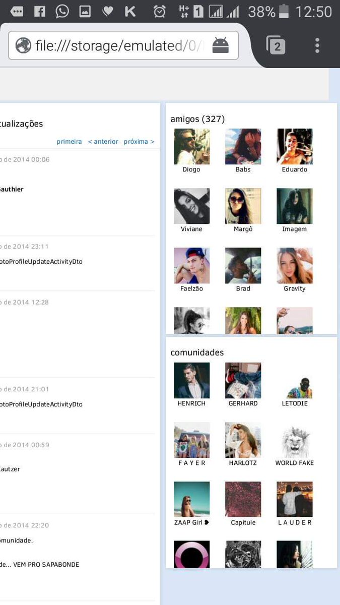 loloktz's tweet photo. ( MEMÓRIA DESBLOQUEADA) 
Recordar é viver! Esse foi meu perfil na época do Orkut, no dia que eu estava me despedindo dele. 😔 Apenas saudades, espero que volte. 🙌 https://t.co/bGVty9iFoY