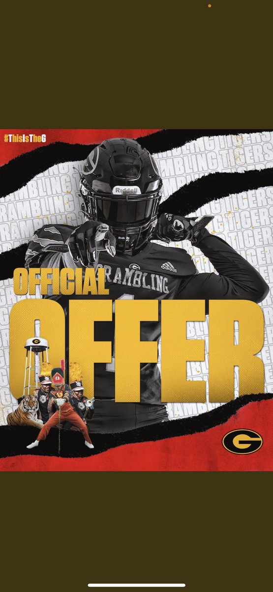 trxllcam's tweet photo. Blessed to receive an offer from Grambling state university @CoachKodyCook19 @Beast1Athletics @CoachDmackey https://t.co/SIjlPxzqib