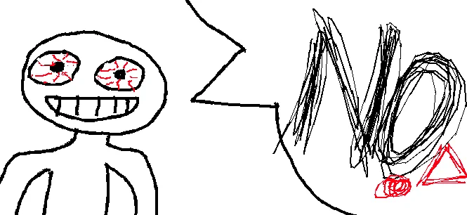 my brother drew this, it's my all time favorite reaction image now 