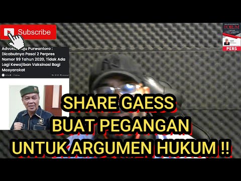 SHARE YA GAESS !! 
ADV JUJU PURWANTORO : 'PEMERINTAH TIDAK BOLEH LAGI MEMAKSA !!'

Link :
youtu.be/4celmXepB_M

Cc :
@DjudjuP @f_fathur @Persuasi_id @nung_306 @VFathun 

#StopPaksaVaksin