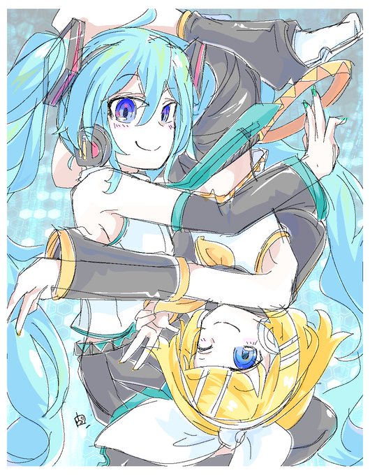 ミク×リン。
#初音ミク #鏡音リン 