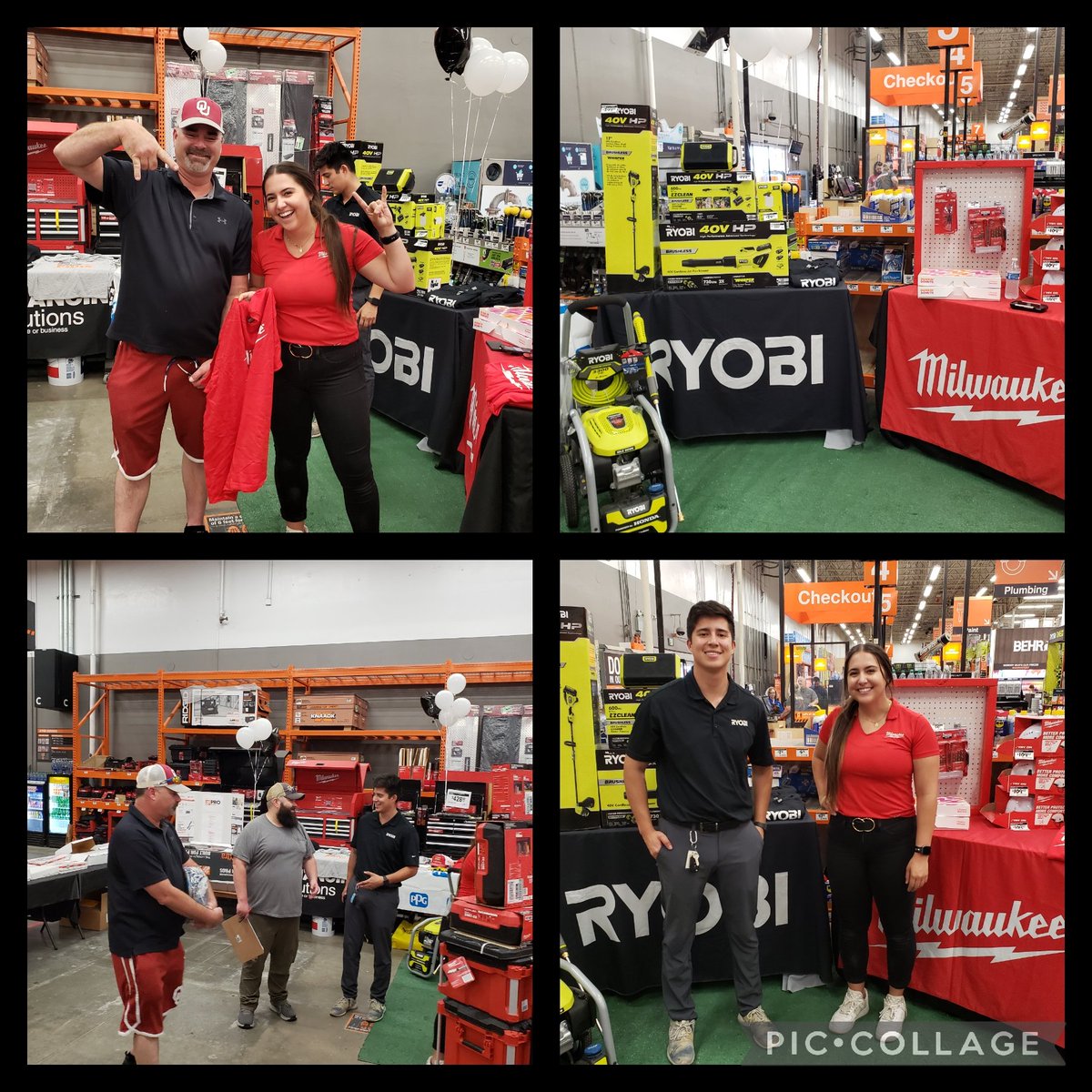 A huge shoutout to these 2 vendors here! Milwaukee &amp; Ryobi showed up and got the party rocking out, getting people dancing with swag and giveaways! Thanks for all you guys do for our Pros!! 
<a href="/CjZoo27/">Cynthia Lessard</a> <a href="/DebbieThibode14/">Mighty 0501</a> <a href="/ArelonT/">Arelon Trahan</a> <a href="/sutton3409/">Justin sutton</a> <a href="/idrissi_mary/">mary el idrissi</a> <a href="/JarrodFarmer4/">Jarrod Farmer</a>