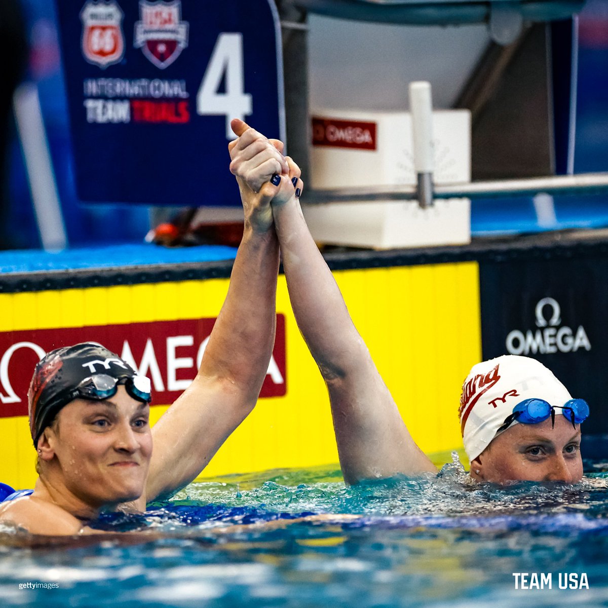 TeamUSA's tweet photo. We've seen this before... 

@_king_lil and @lazorlaze from Olympic Trials ➡️ #Phillips66SwimTrials https://t.co/3LKCcbXtBg