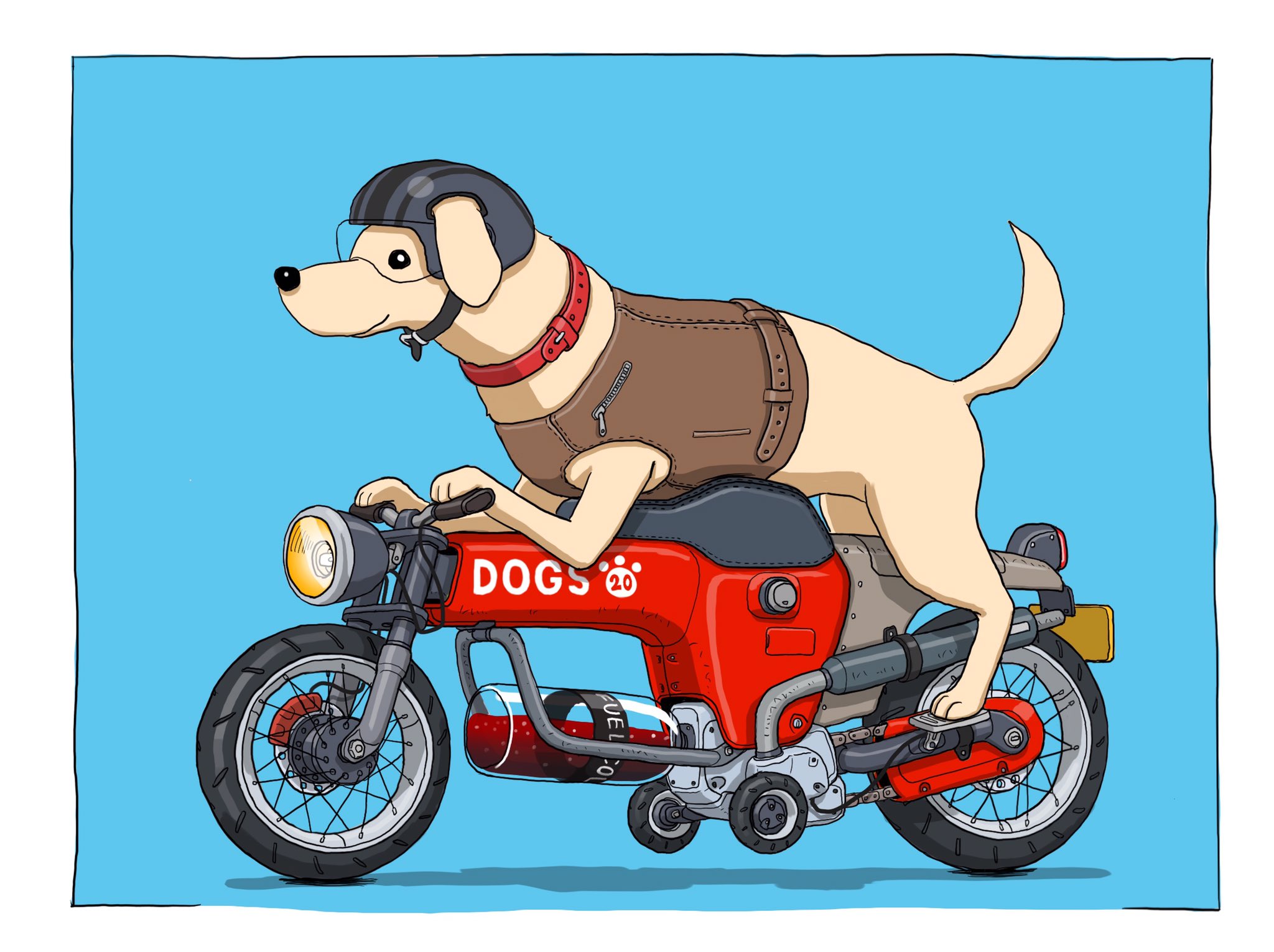 がとりんぐ三等兵 Pa Twitter メカ イラスト Illustration 犬用バイク T Co 02n7wrcunk Twitter