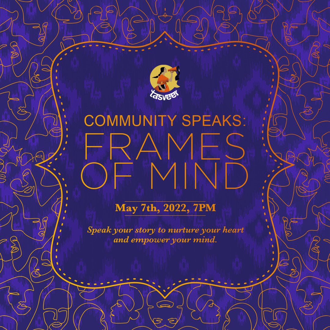 Come and witness the nurturing and empowering journeys of South Asian storytellers at the <a href="/TasveerOrg/">Tasveer</a> Community Speaks: Frames of Mind storytelling event. Find inspiration and connection in their heartwarming, and poignant stories. Get your tickets now: tasveer.org/community-spea…