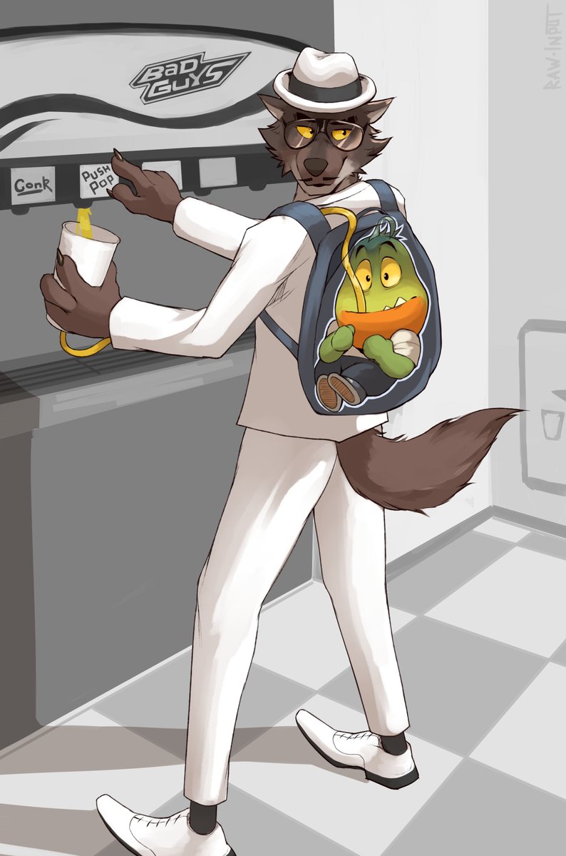 Canid_K's tweet photo. mr. wolf steals da fr*ckin soda

#thebadguys #fanart https://t.co/OVOCREyJzt