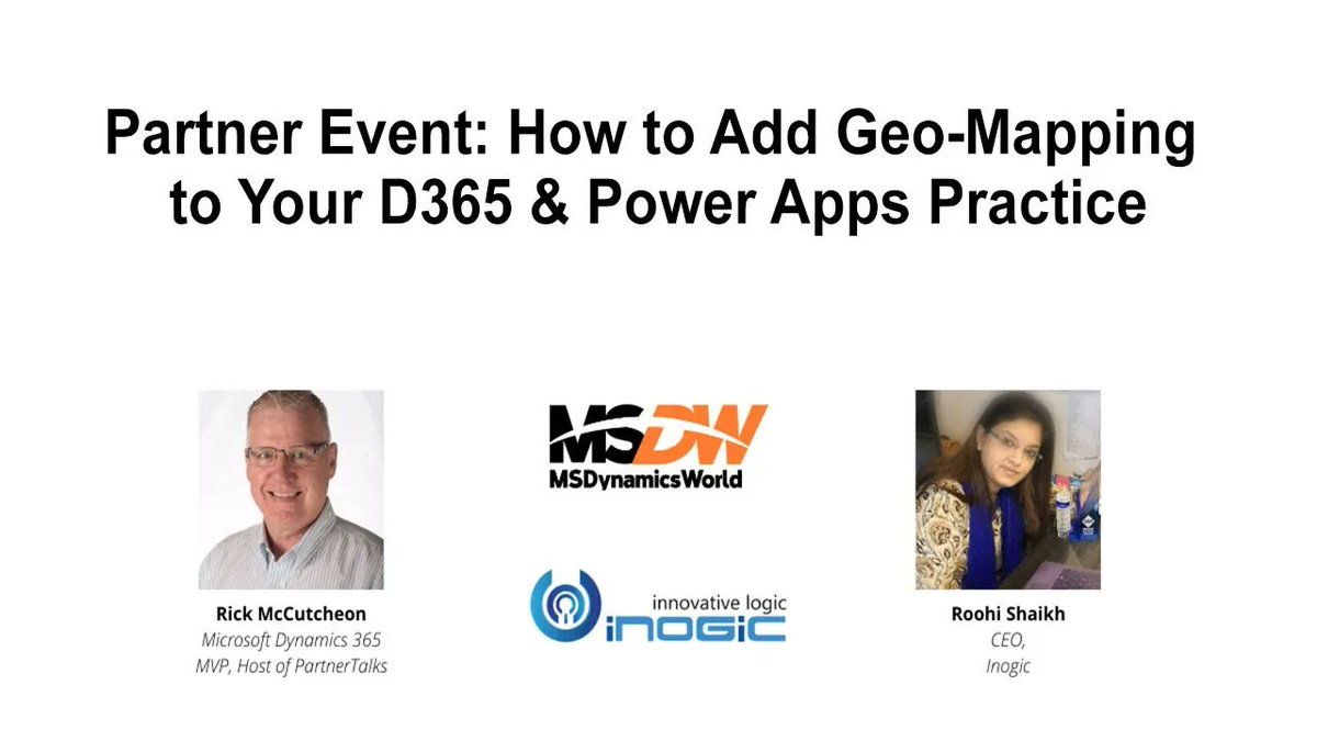 inogic's tweet image. How to Add Geo-Mapping to Your #Dynamics365 &amp;amp; Power Apps Practice 
bit.ly/3knTCSK   

#MapAnalytics #ProximitySearch #RealTime #MSDyn365  #GeoMap #SalesTerritory #MapIntegration
