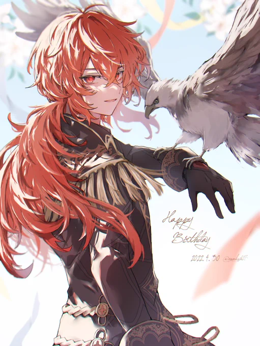 お誕生日おめでとう〜!!
#ディルック・ラグヴィンド生誕祭2022 #Diluc 